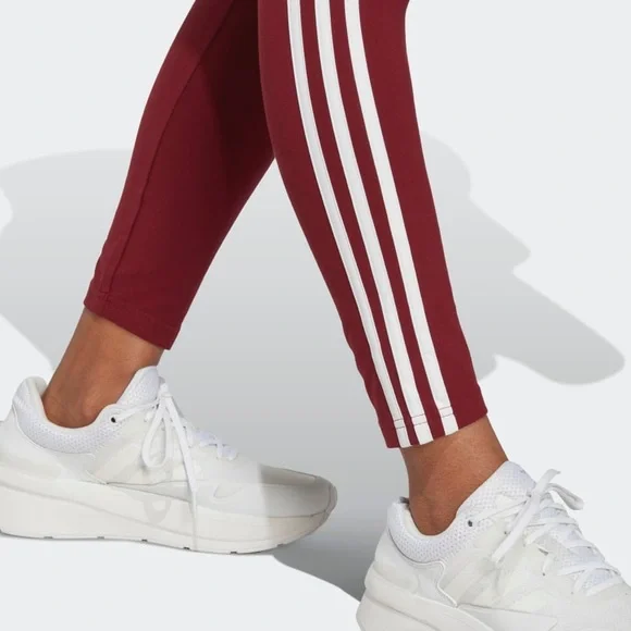 adidas ESSENTIALS 3-STRIPES HIGH-WAISTED SINGLE JERSEY LEGGINGS - Picture 5 of 8